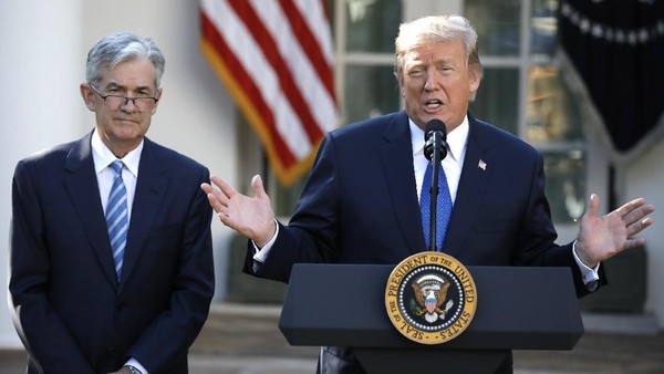 Trump Klarifikasi Tidak Akan Pecat Jerome Powell, Pasar Saham dan Crypto Melonjak