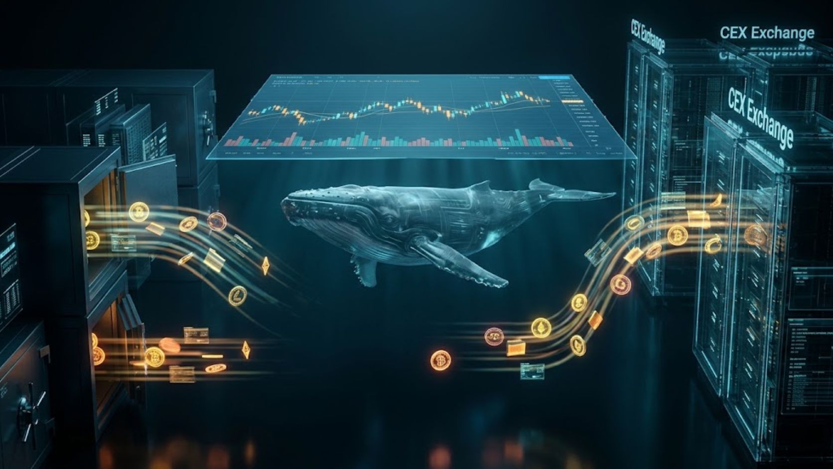 Mengintip Pergerakan ‘Whale’: Apa Arti Lonjakan Arus Keluar Koin dari Bursa Saat Pasar Sedang Sideways?